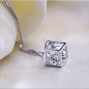 Sterling Silver 925 CZ Necklace